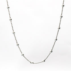 92.5% Sterling Silver Beads Link Chain