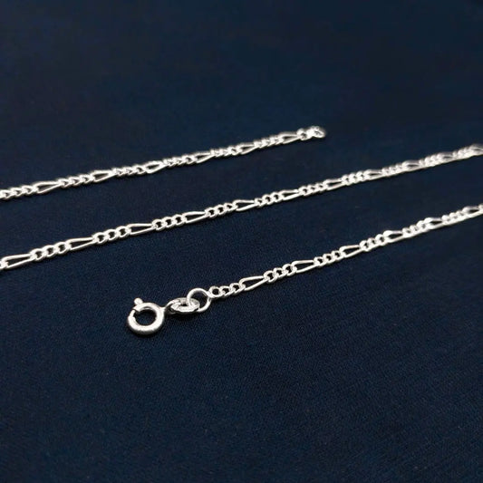 92.5% Sterling Silver Figaro Link Chain - Anjoriya Jewels