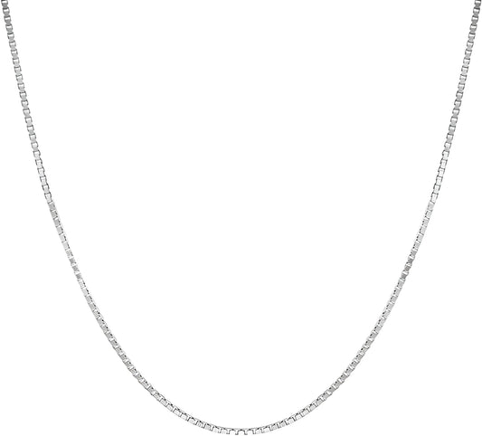 92.5% Sterling Silver Box Link Chain - Anjoriya Jewels