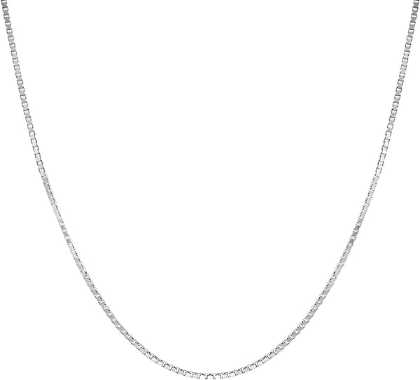 92.5% Sterling Silver Box Link Chain