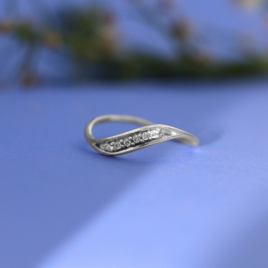 Dainty Stackable 92.5 % Sterling Silver Ring - Anjoriya Jewels