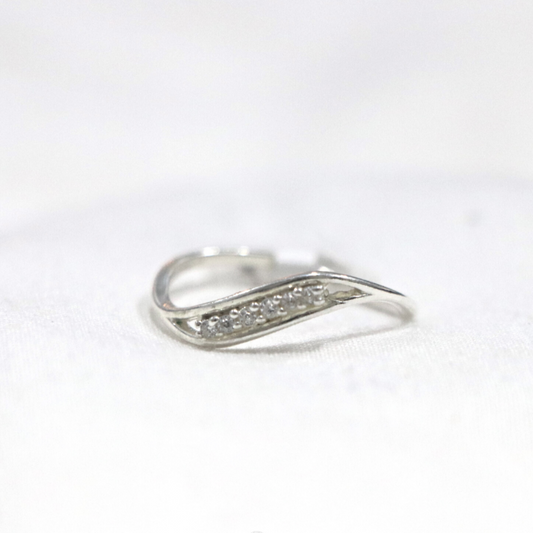 Dainty Stackable 92.5 % Sterling Silver Ring - Anjoriya Jewels
