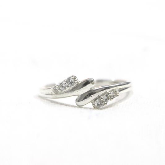 Dainty Stackable 92.5 % Sterling Silver Ring - Anjoriya Jewels