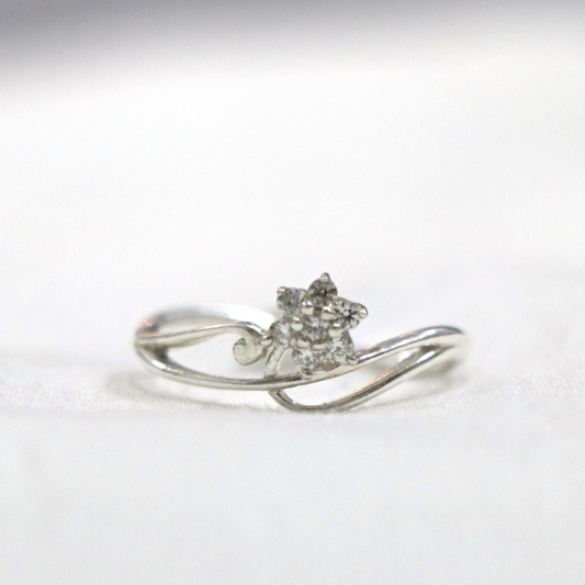 Floral Classic 92.5% Sterling Silver Ring - Anjoriya Jewels