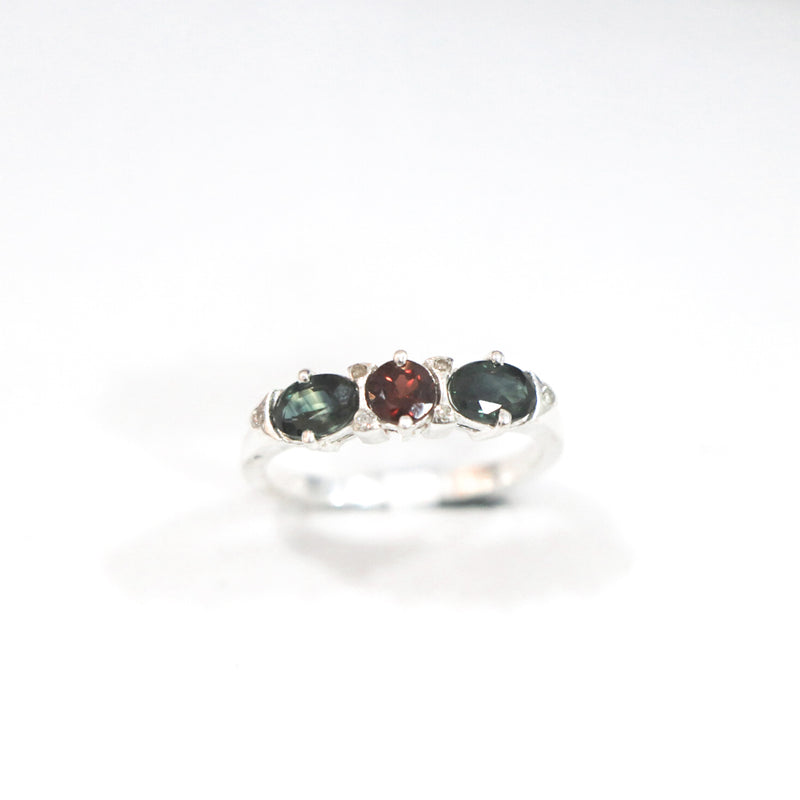 Tourmaline Oval Sterling Silver Ring