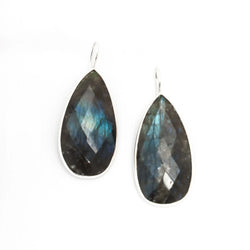 Labradorite Teardrop Earrings