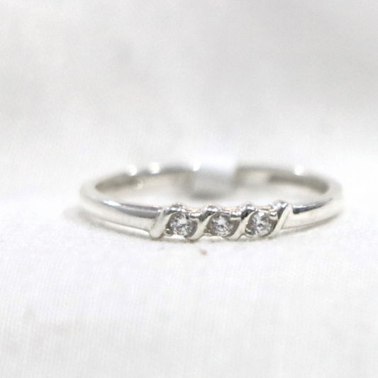 Dainty Stackable 92.5 % Sterling Silver Ring - Anjoriya Jewels