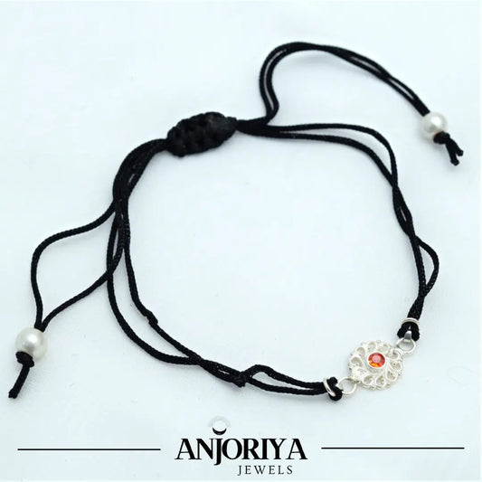 Sterling Silver Threaded Round Bracelet For Kids - Anjoriya Jewels
