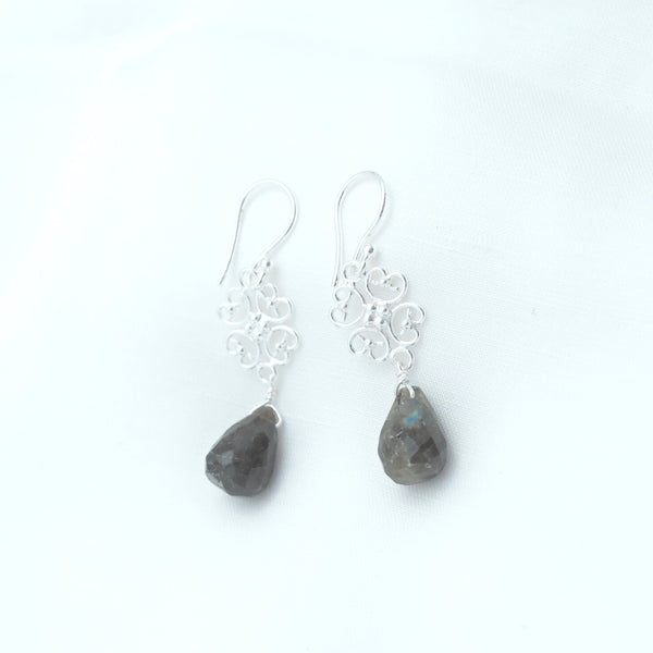 Labradorite Drop Sterling Silver Earring