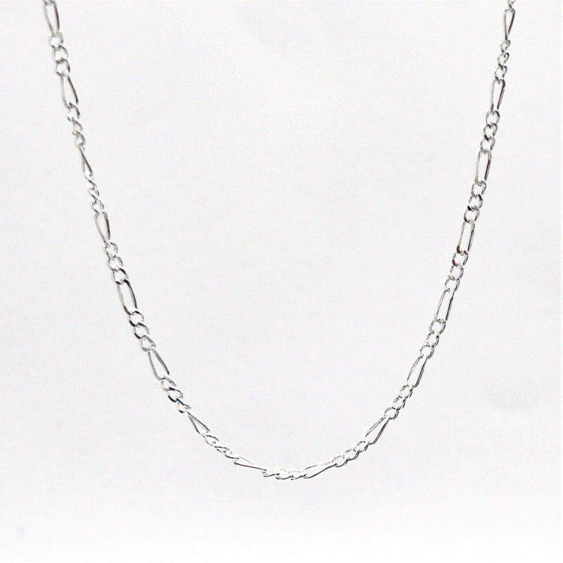 92.5% Sterling Silver Figaro Link Chain