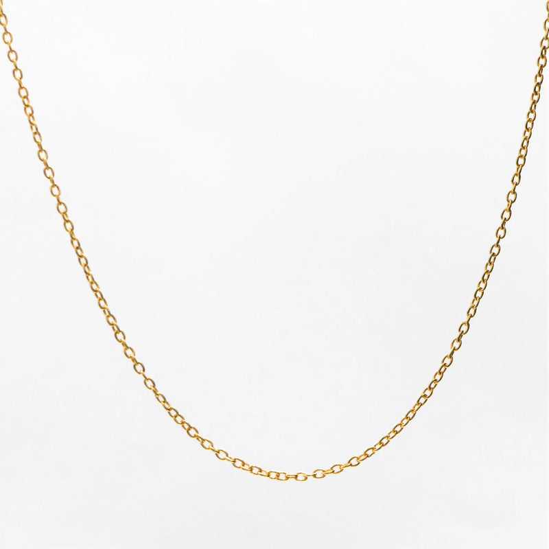 92.5% Sterling Silver Gold Plated Curb Link Chain - Anjoriya Jewels